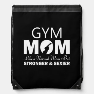 Gym Mom Drawstring Backpack