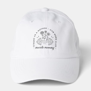 Gym mom muscle mommy mother funny performance cap