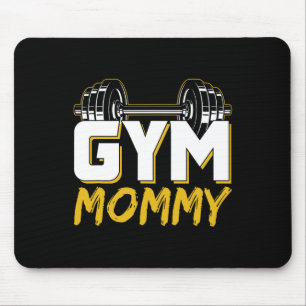 Gym Mommy Fitness Training Workout Weightlifting M Mouse Pad