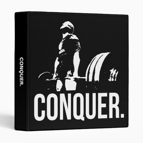 Gym Motivation _ CONQUER Binder