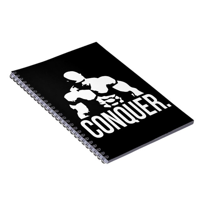 Gym Motivation - CONQUER Notebook (Right Side)