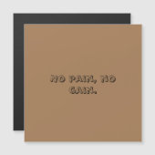 GYM Motivation Custom text And Light Brown (Front/Back)