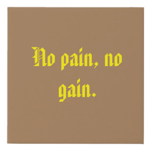 GYM Motivation quotes And Light Brown Canvas Print