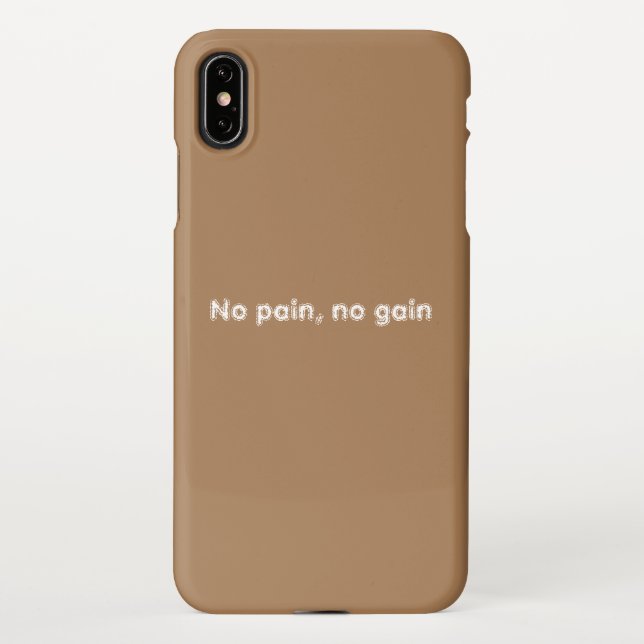 GYM Motivation quotes And Light Brown  iPhone Case (Back)