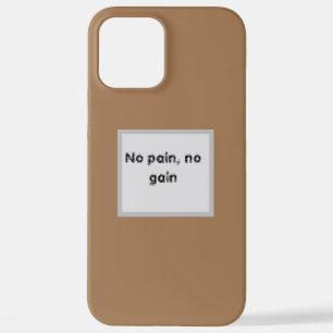 GYM Motivation quotes And Light Brown iPhone 12 Pro Max Case