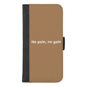 GYM Motivation quotes And Light Brown iPhone 8/7 Plus Wallet Case