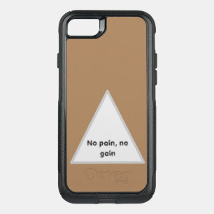 GYM Motivation quotes And Light Brown  OtterBox Commuter iPhone SE/8/7 Case