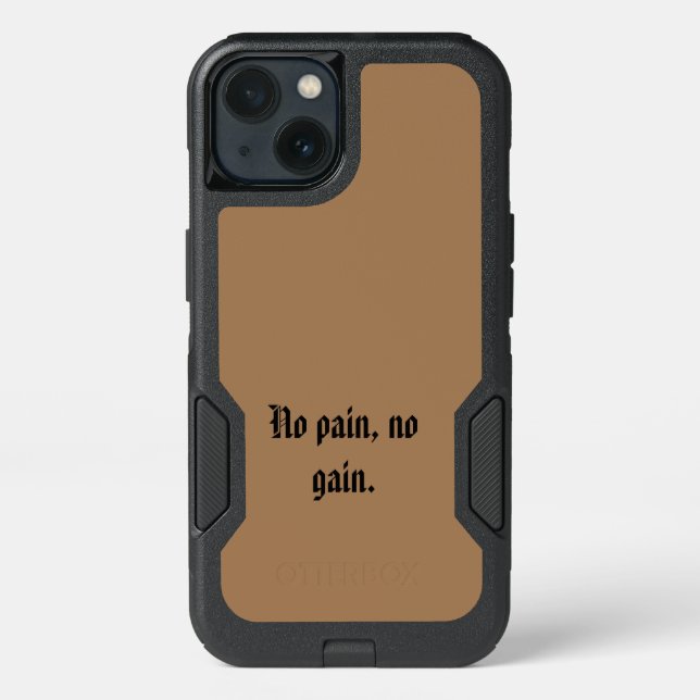 GYM Motivation quotes And Light Brown  Otterbox iPhone Case (Back)