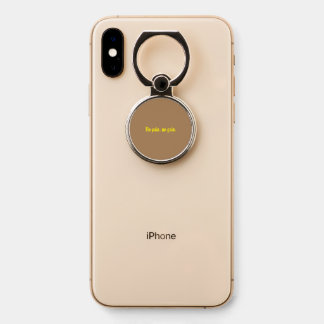 GYM Motivation quotes And Light Brown Phone Ring Stand