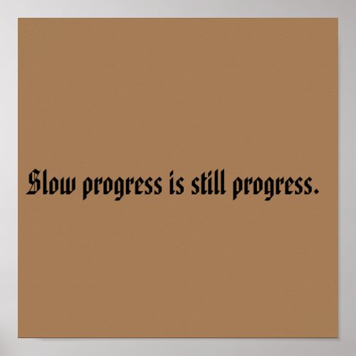 GYM Motivation quotes And Light Brown Poster