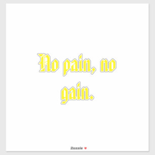 GYM Motivation quotes And Light Brown Sticker