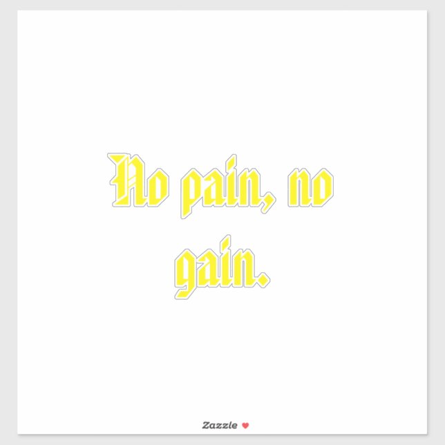 GYM Motivation quotes And Light Brown  Sticker (Sheet)