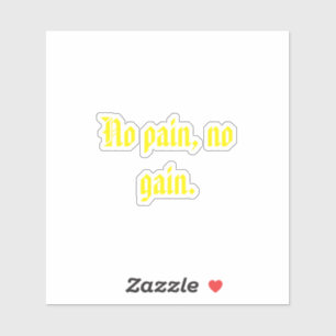 GYM Motivation quotes And Light Brown Sticker