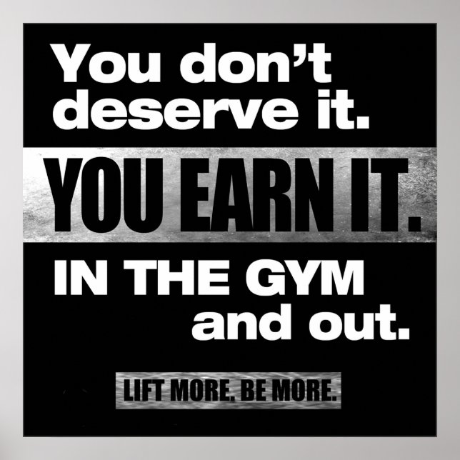 Gym Motivational Poster (Front)