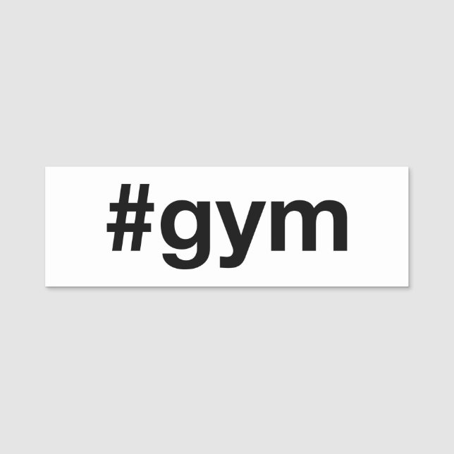 Gym Name Tag (Front)