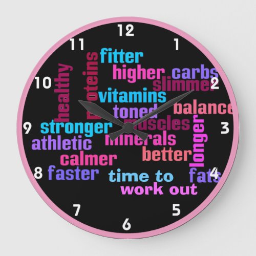 gym or sports motivational clock