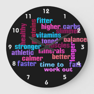 gym or sports motivational clock