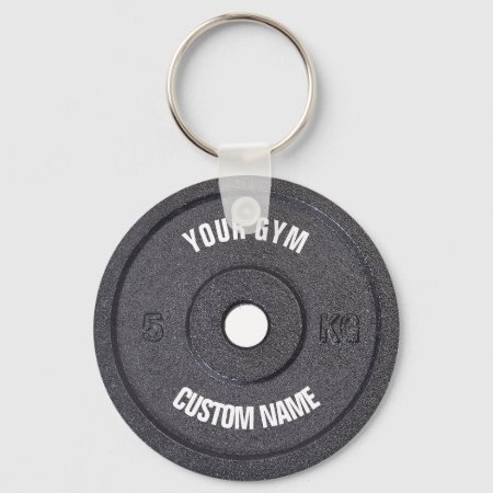 Gym Owner Curved Text Funny Keychain