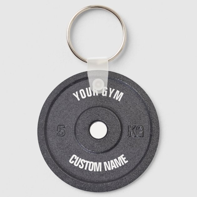 Gym Owner Curved Text Funny Keychain Zazzle