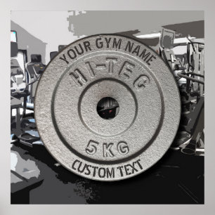 Gym Owner or User Fitness Funny Grey Edition Poster