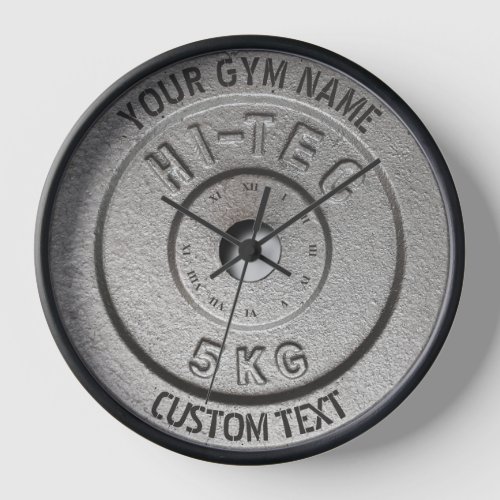 Gym Owner or User Fitness Grey Edition Funny Clock