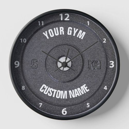 Gym Owner or User Funny White Numbers Clock