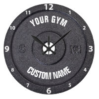 Gym Owner or User Funny White Numbers Clock