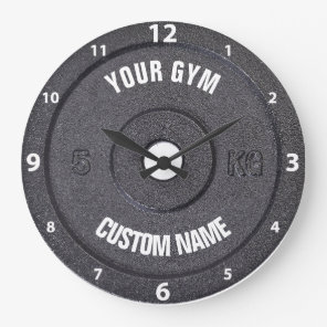 Gym Owner or User Funny White Numbers Clock