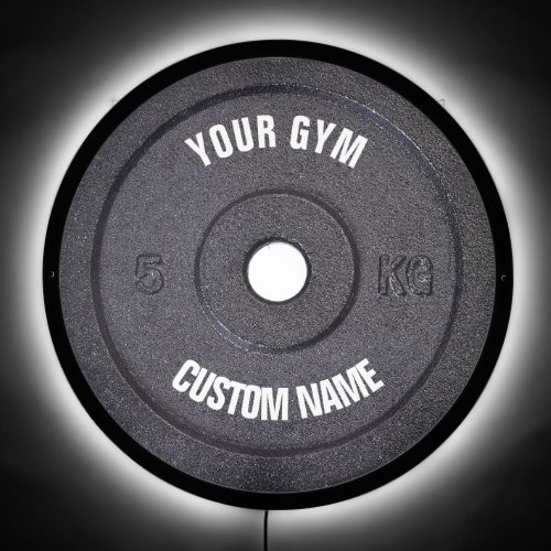 Gym Owner or User Funny White Numbers Clock LED Sign