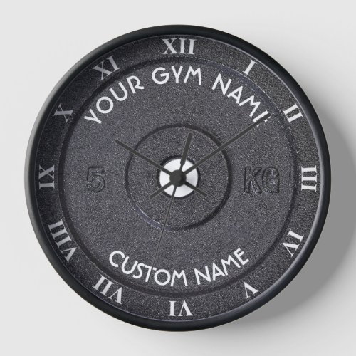 Gym Owner or User  Funny With Curved Text Clock
