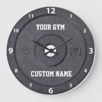 Gym Owner or User White Numbers Clock