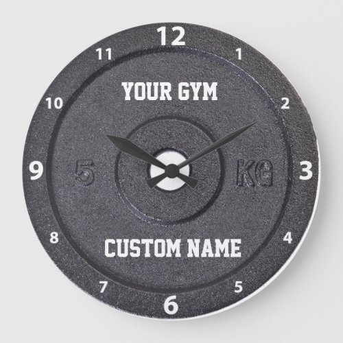 Gym Owner or User White Numbers Clock
