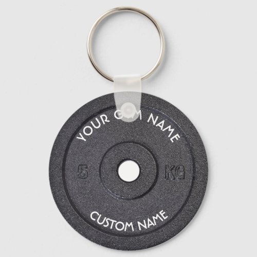 Gym Owner or User With Curved Text Funny Keychain