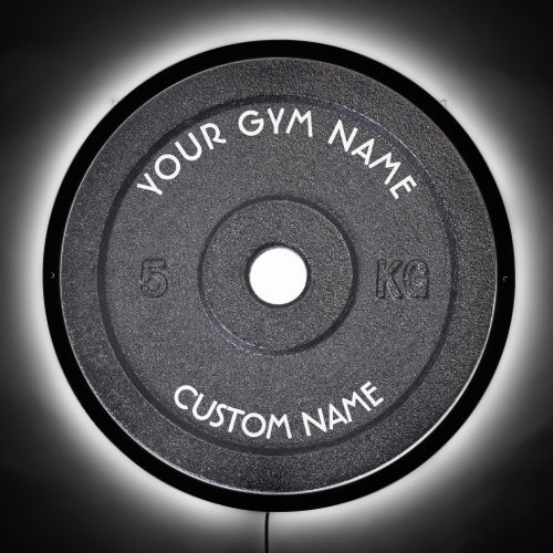 Gym Owner or User With Curved Text Funny LED Sign