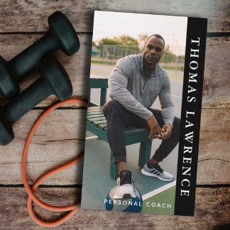 Gym personal coach modern minimalist social media business card