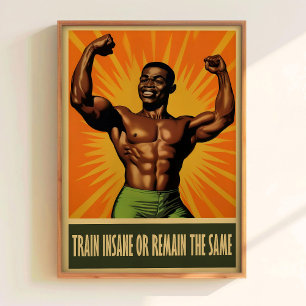 Gym Poster Bodybuilder Print Gym Wall Art Muscular