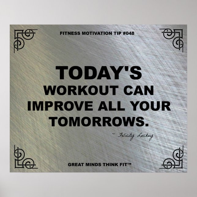Gym Poster for Fitness Motivation #048 (Front)