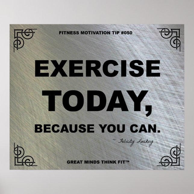 Gym Poster for Fitness Motivation #050 (Front)
