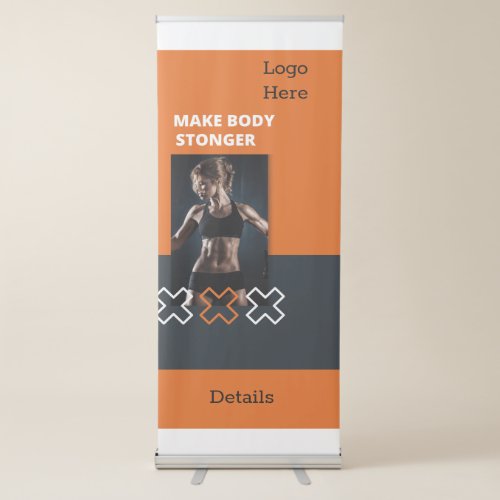 Gym promotion  retractable banner