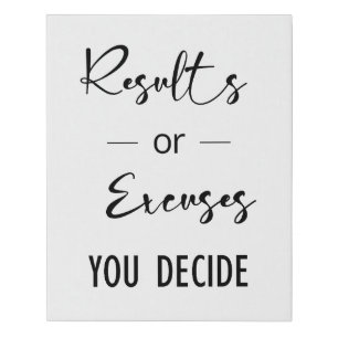 Gym quote, Exercise, Fitness Art, Workout Decor  Faux Canvas Print