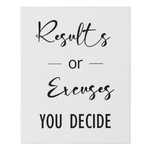 Gym quote Exercise Fitness Art Workout Decor  Faux Canvas Print