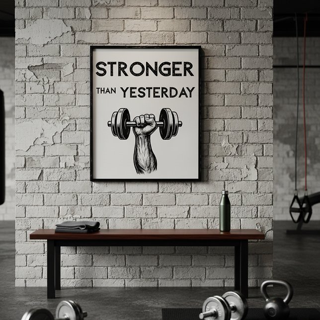 Gym Quote Minimalist Poster (Creator Uploaded)