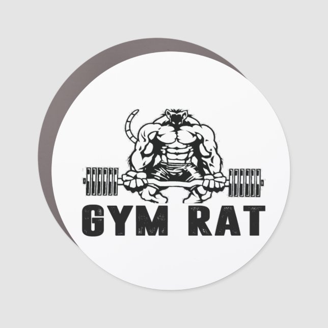 Gym Rat Car Magnet (Front)