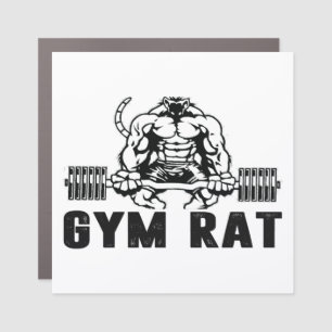 Gym Rat Car Magnet