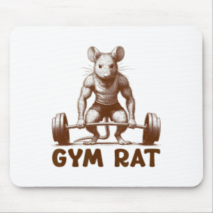 Gym Rat Fitness Bodybuilding Funny Workout Gym Wei Mouse Pad