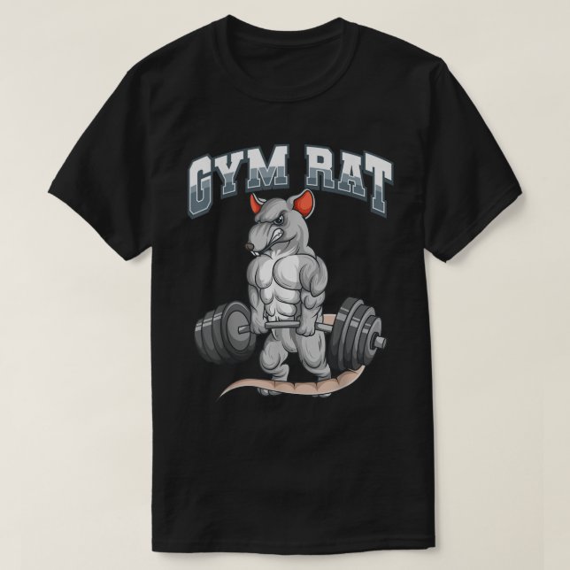 Gym Rat Fitness Bodybuilding  T-Shirt (Design Front)