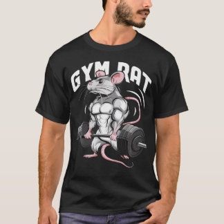 Gym Rat Funny Bodybuilding Fitness Workout Gym T-Shirt