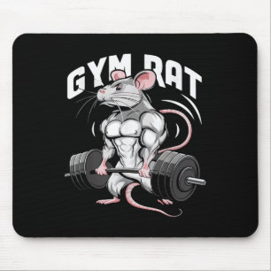 Gym Rat Funny Bodybuilding Fitness Workout Gym Wei Mouse Pad