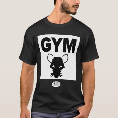 Gym Rat Funny Dark Workout TShirt