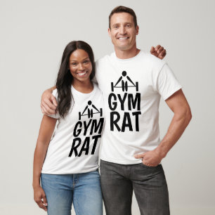 GYM RAT, funny T-shirts & Weightlifting Tees